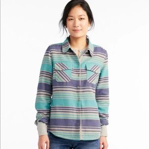 LL Bean Performance Flannel Camp Shirt